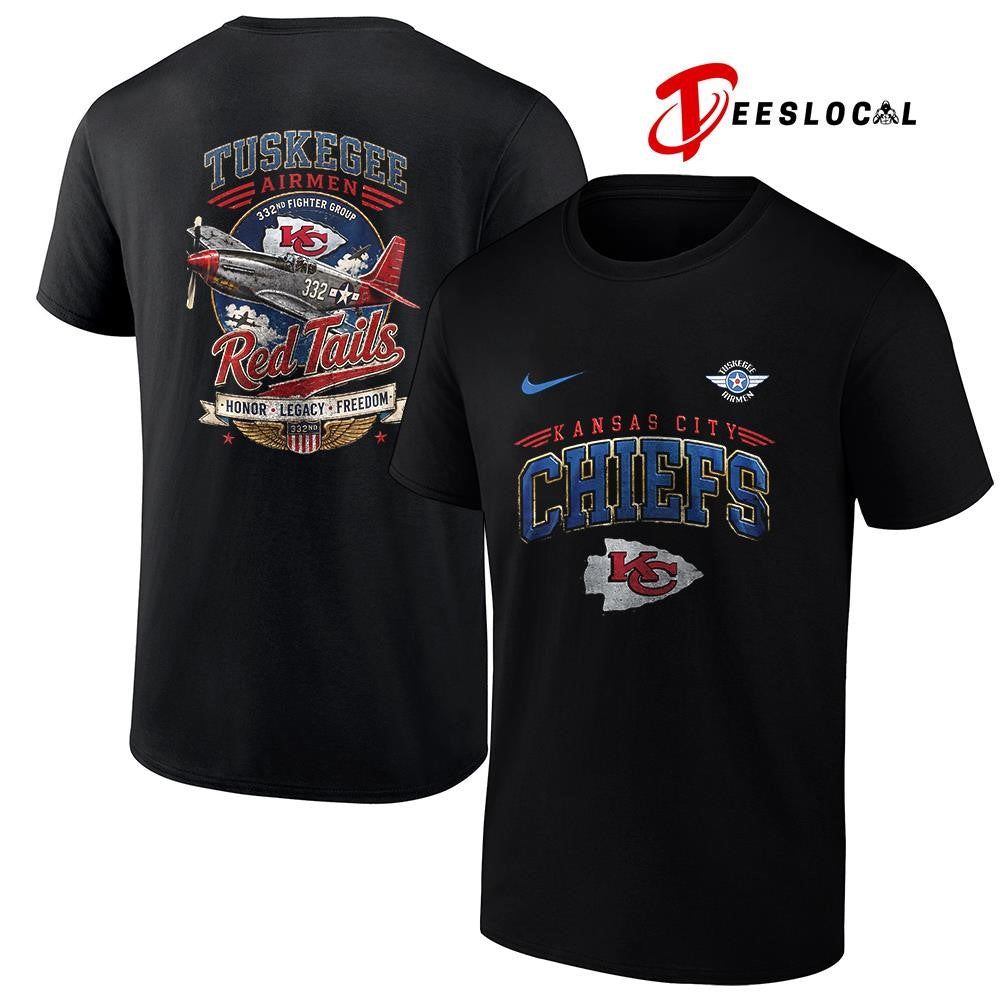 Kansas City Chiefs Tuskegee Airmen Red Tails honor legacy freedom shirt