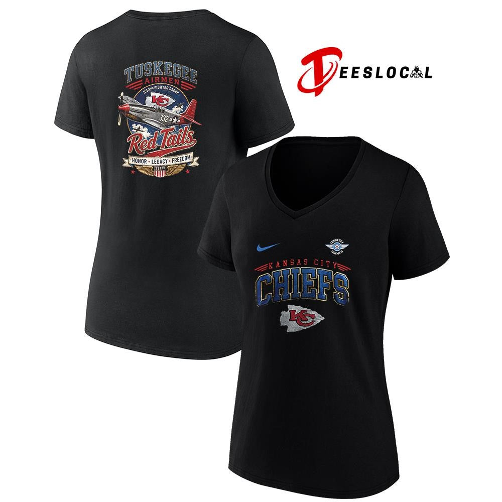 Kansas City Chiefs Tuskegee Airmen Red Tails honor legacy freedom shirt