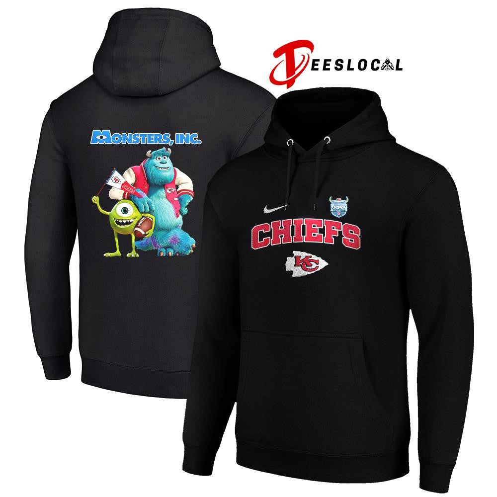Kansas City Chiefs x Monsters inc cartoon shirt