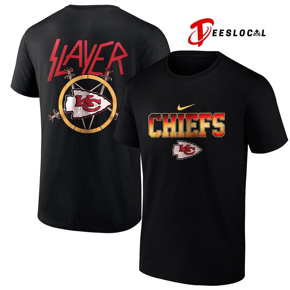 Kansas City Chiefs x Slayer logo shirt