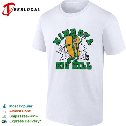 Kansas City Royals kind of a big dill hot dog KC shirt
