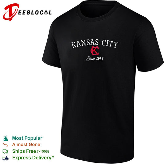 Kansas City interlocking letters since 1853 shirt