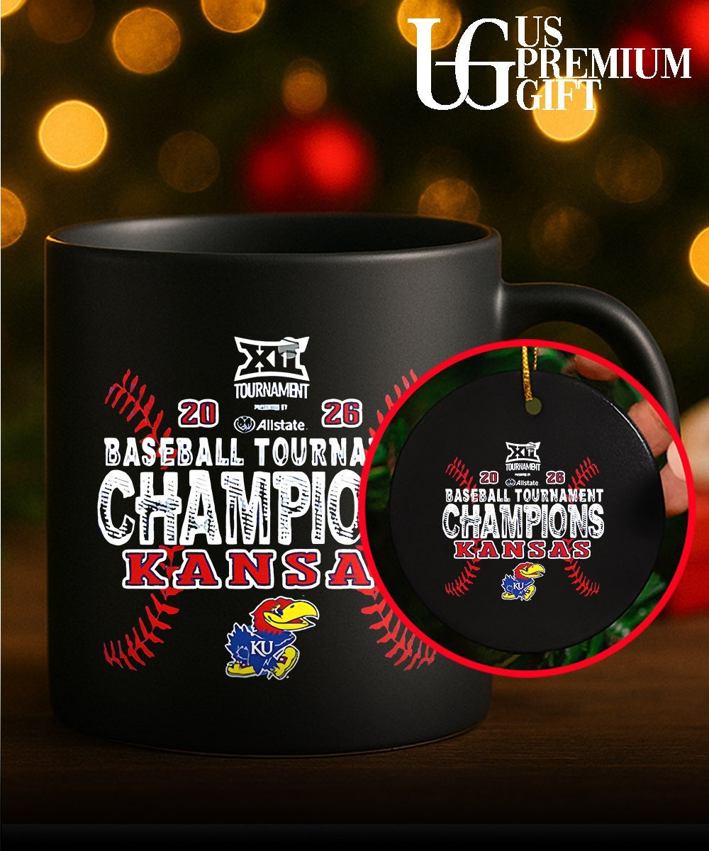 Kansas Jayhawks 2026 Big 12 Baseball Tournament Champions shirt