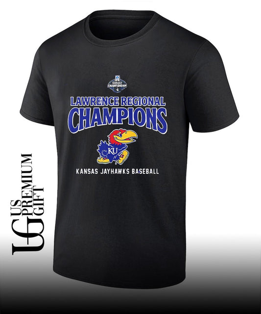 Kansas Jayhawks Baseball Lawrence Regional Champions 2026 shirt