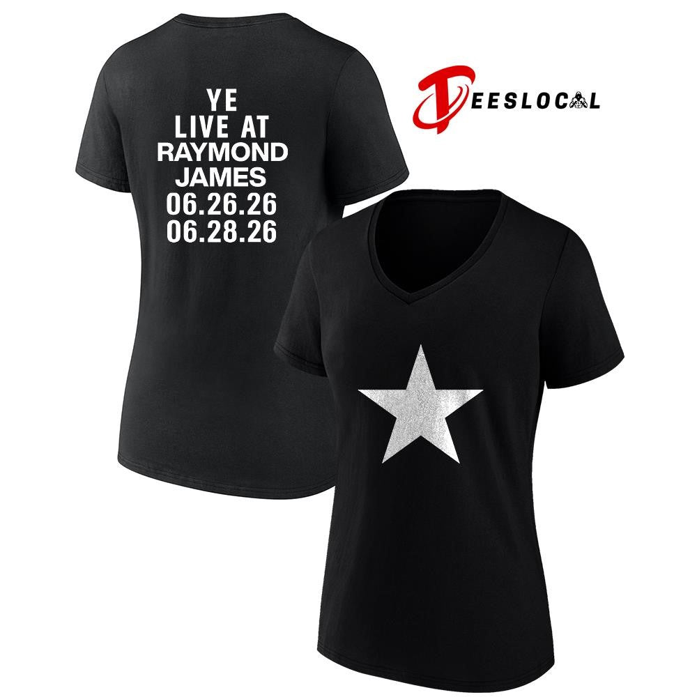 Kanye West Raymond James stadium Tampa Florida star shirt
