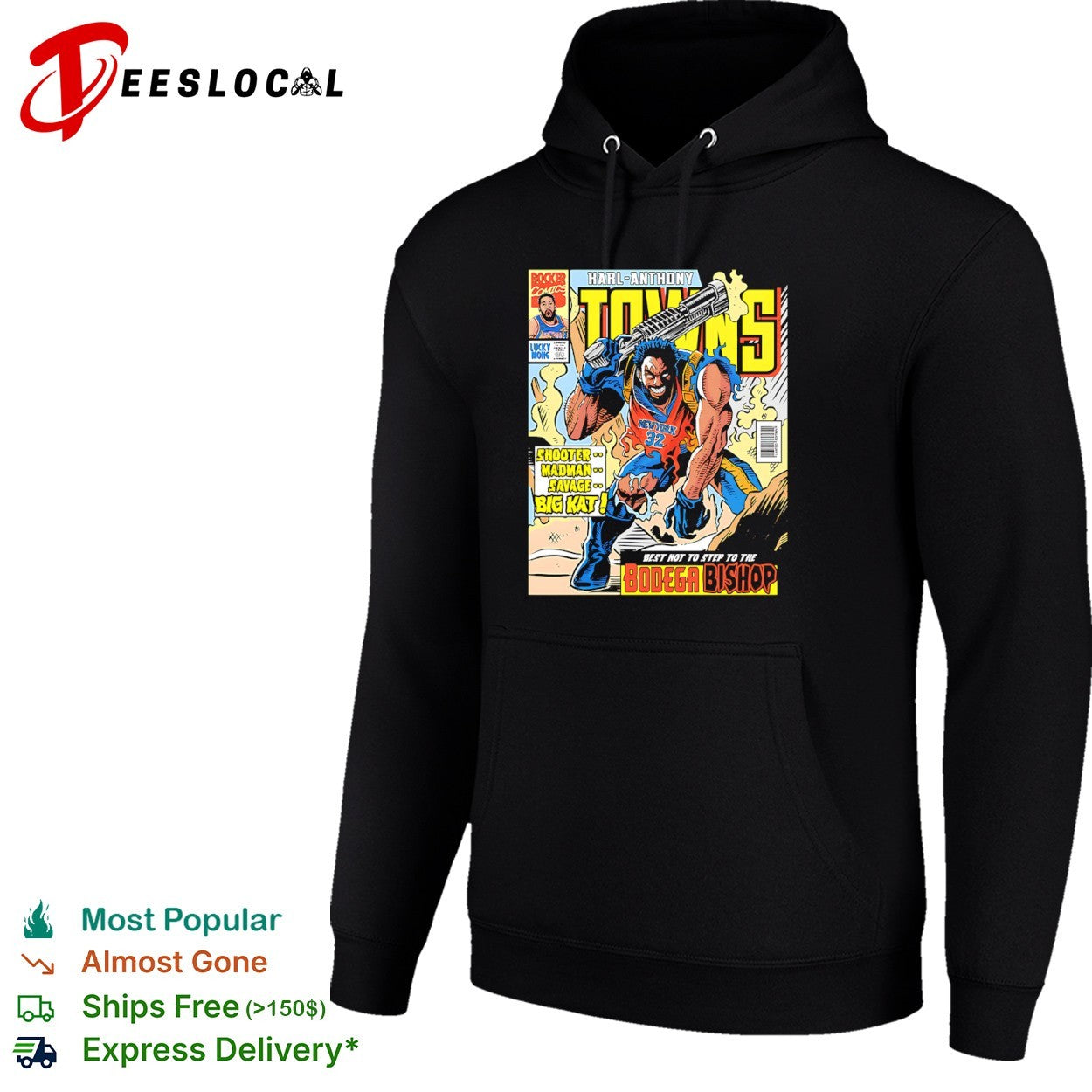 Karl Anthony Towns New York Knicks NBA comic shirt