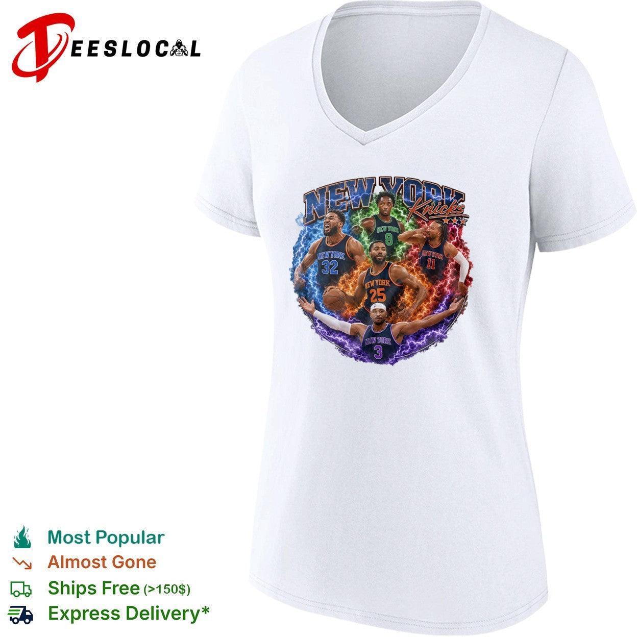 Karl Anthony Towns OG Anunoby Mikal Bridges Jalen Brunson Josh Hart New York Knicks graphic shirt