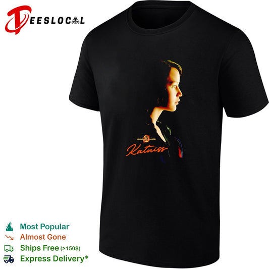 Katniss portrait vintage poster shirt