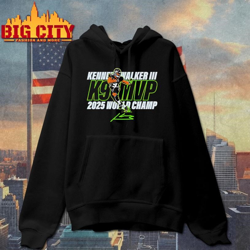 Kenneth Walker III K9 MVP World Cahmp 2025 Signature Shirt