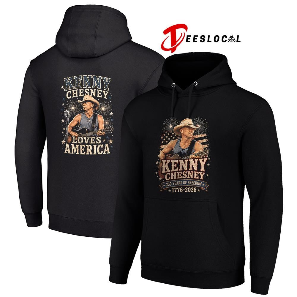 Kenny Chesney America celebrating freedom 4th of July loves America shirt