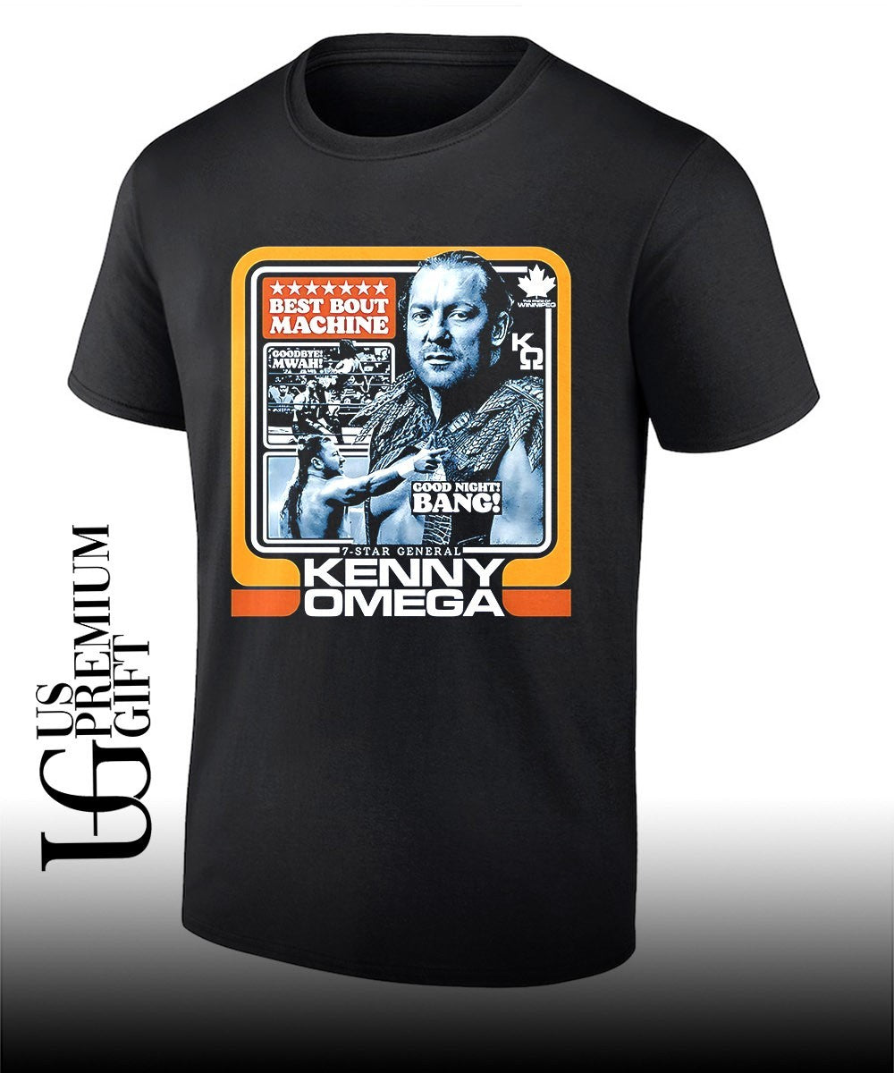 Kenny Omega AEW Wrestling Best Bout Machine 7-Star General Goodbye Mwah Bang shirt