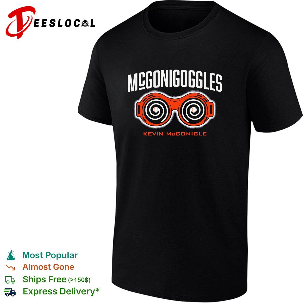 Kevin McGonigle Detroit Tigers baseball McGonigoggles shirt
