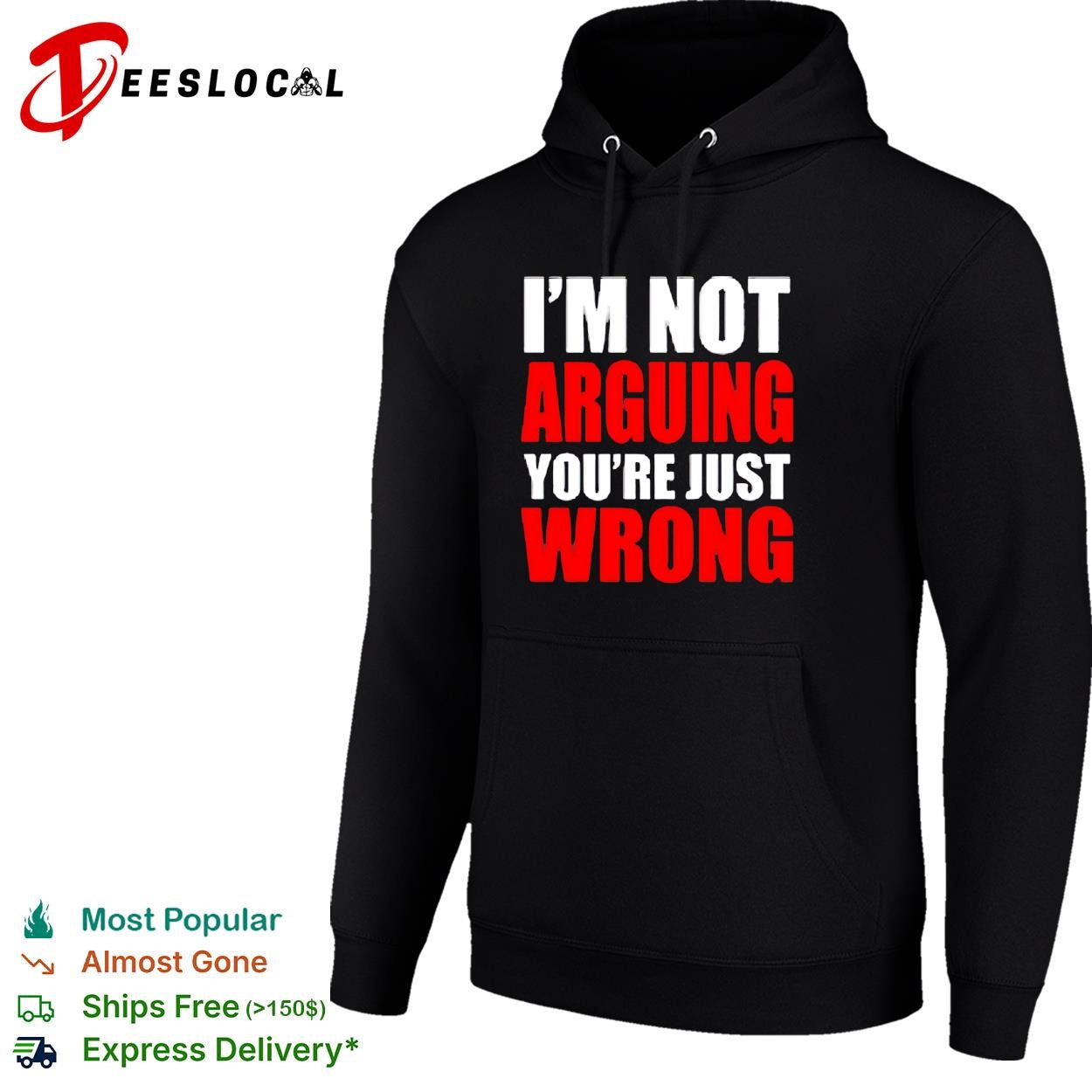 I’m Not Arguing You’re Just Wrong shirt