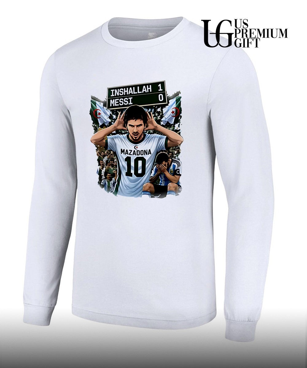 Khoubaib Kouas Messi vs Maza Algeria Argentina shirt