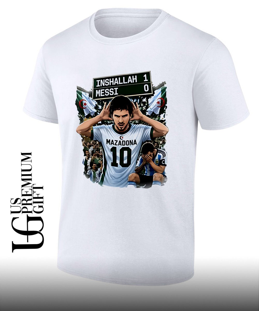 Khoubaib Kouas Messi vs Maza Algeria Argentina shirt