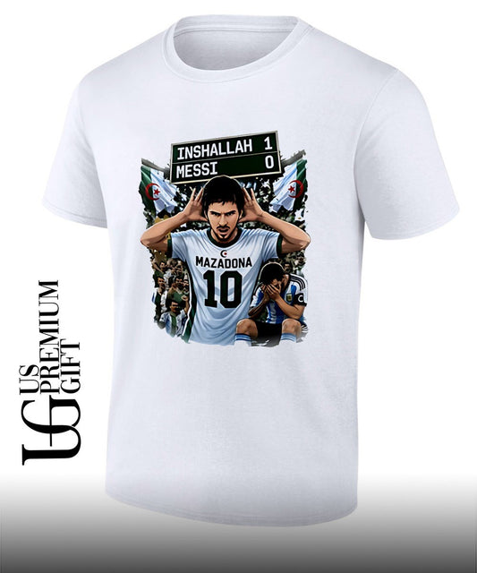 Khoubaib Kouas Messi vs Maza Algeria Argentina shirt