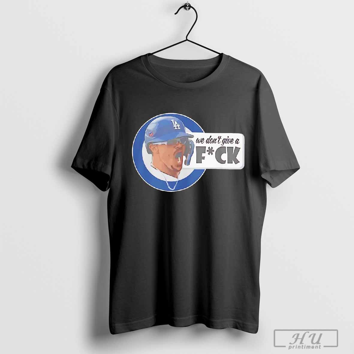 Kike Hernandez Dodgers We Dont Give A Fuck Logo - clothing by TeeHivey.com