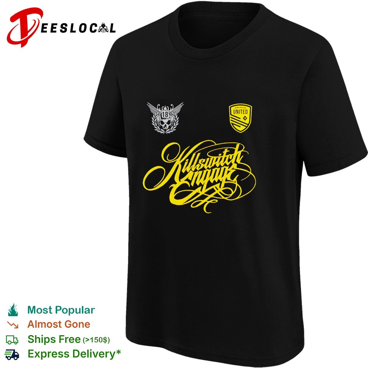 Killswitch Engage ornate script gothic emblem design shirt