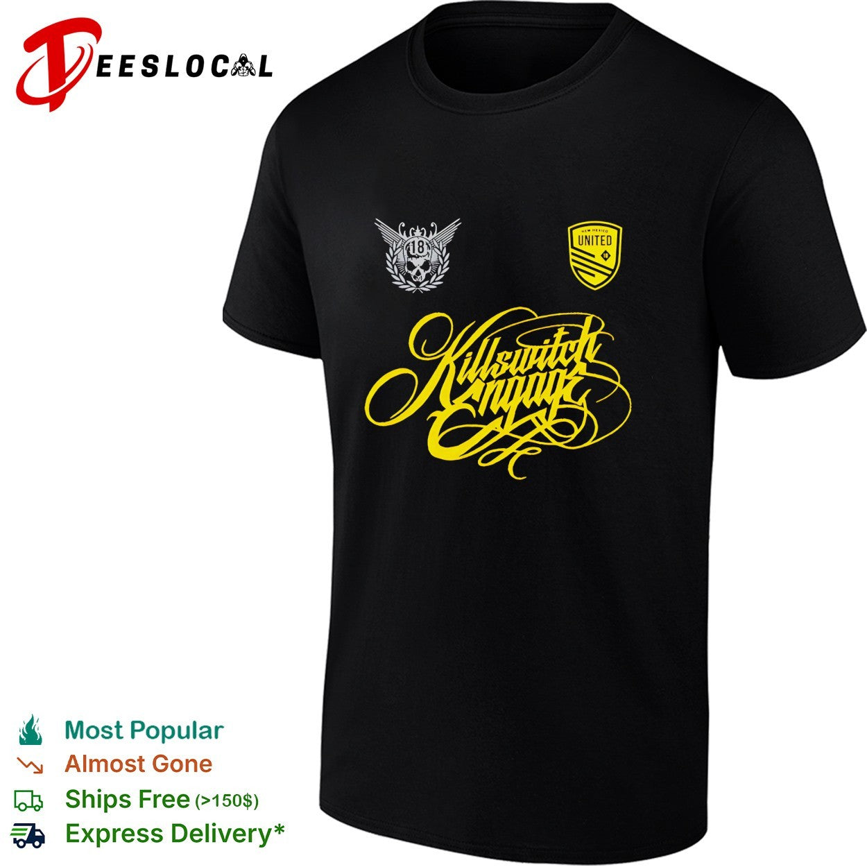 Killswitch Engage ornate script gothic emblem design shirt