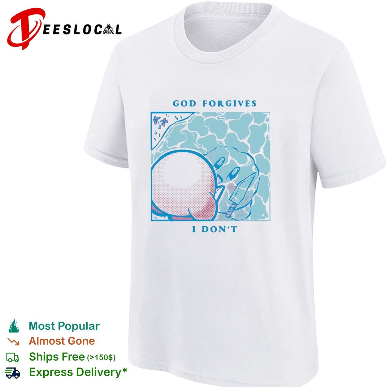 Kirby God Forgives I Dont Nintendo Pop Culture Shirt