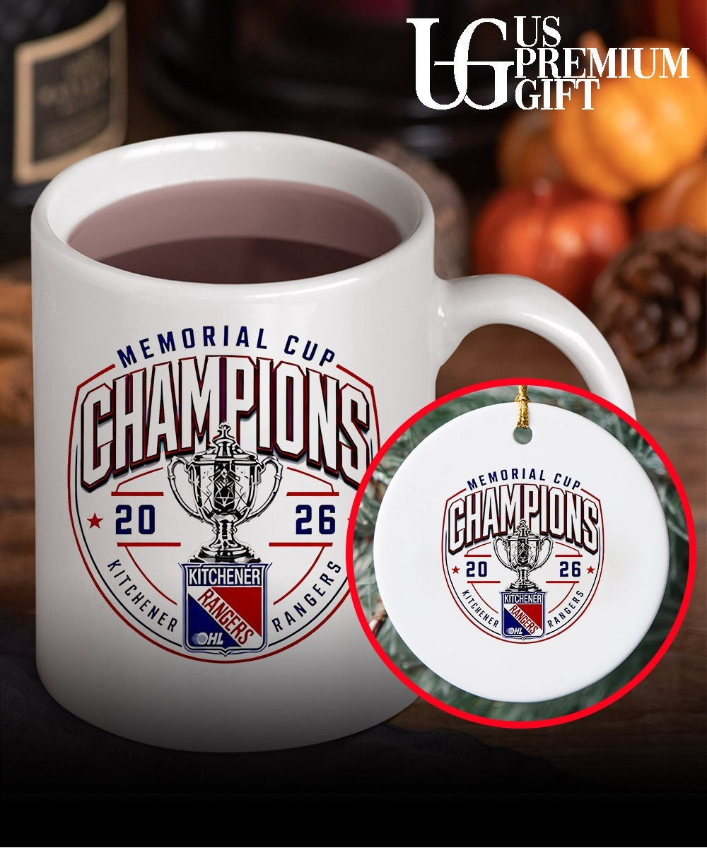 Kitchener Rangers 2026 Champions Memorial Cup logo shirt