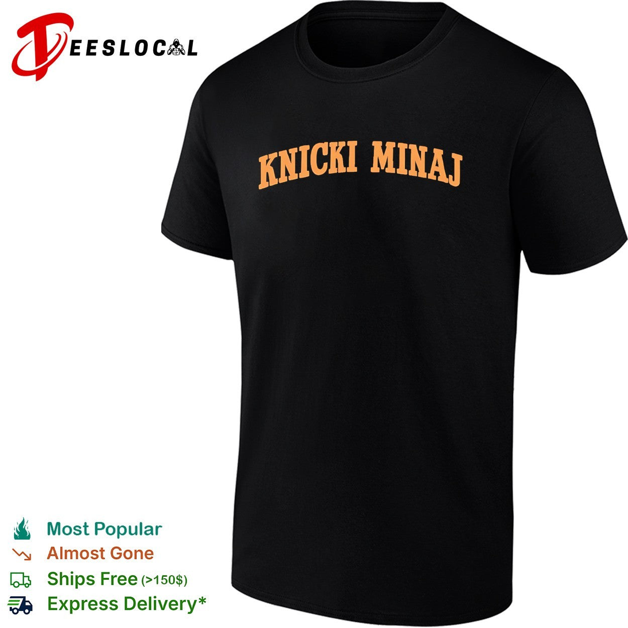 Knicki Minaj New York Knicks parody bold arch humor shirt