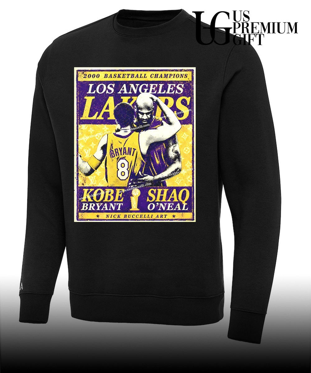 Kobe Bryant Shaquille O_Neal Los Angeles Lakers 2000 Basketball Champions shirt