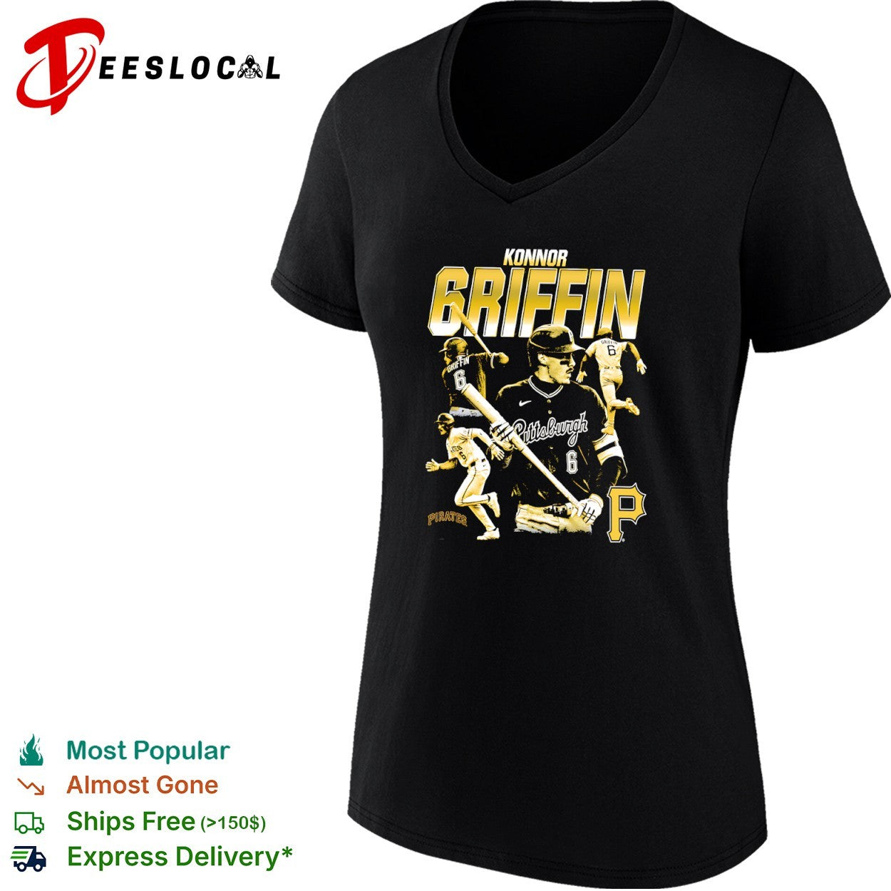 Konnor Griffin Pittsburgh Pirates MLB Players Shirt