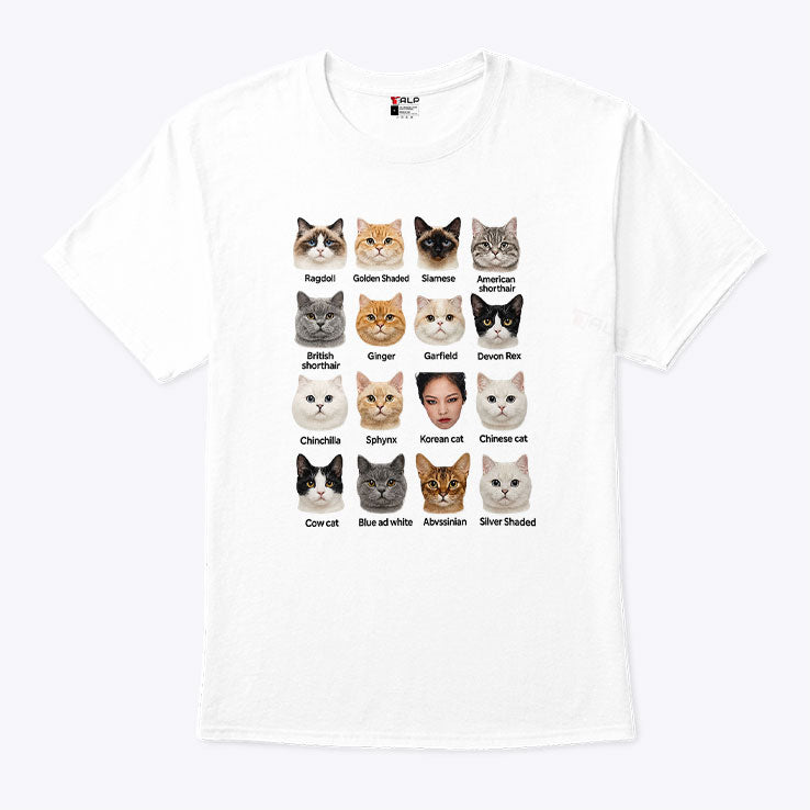 Kpop Cat Breed Chart Jennie Blackpink Meme T Shirt