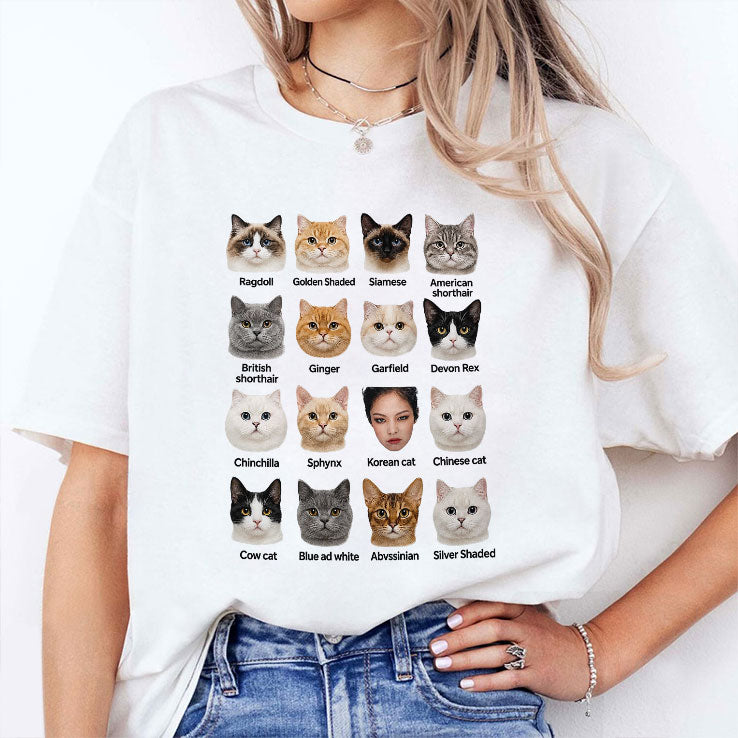 Kpop Cat Breed Chart Jennie Blackpink Meme T Shirt