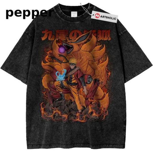 Kurama Shirt, Naruto Shirt, Anime Shirt, Vintage T-Shirt Sweatshirt, Hoodie, Comfort Colors