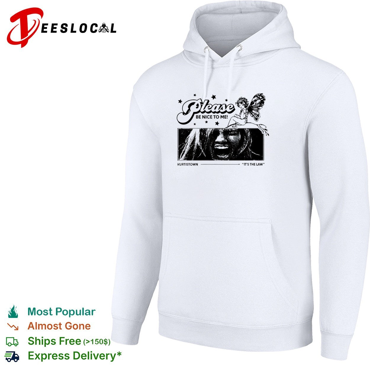 Kurt Cobain Nirvana Please be nice to me Kurtistown its the law shirt