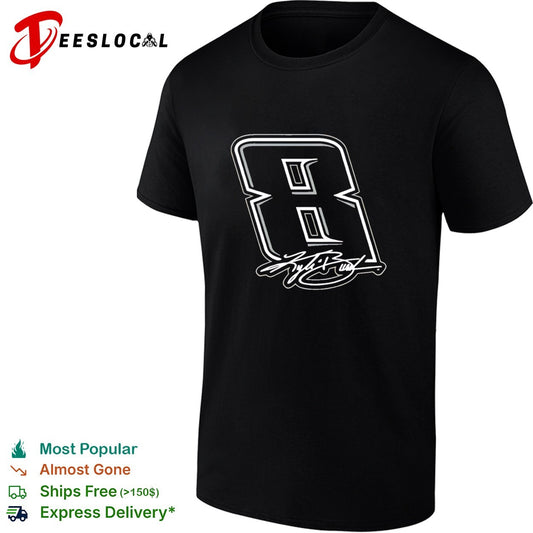 Kyle Busch Black No 8 signature shirt