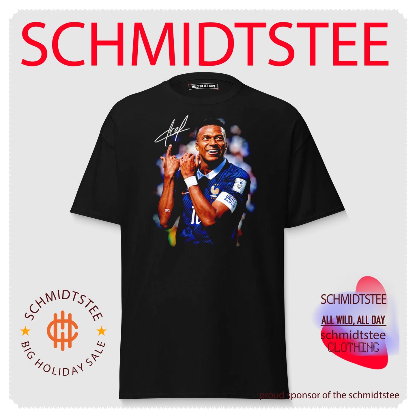 Kylian Mbappe France National Football Team Legend signature shirt