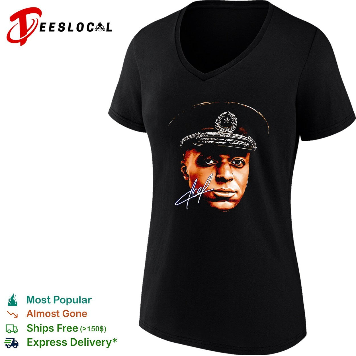 Kylian Mbappe x El Dictator military portrait shirt