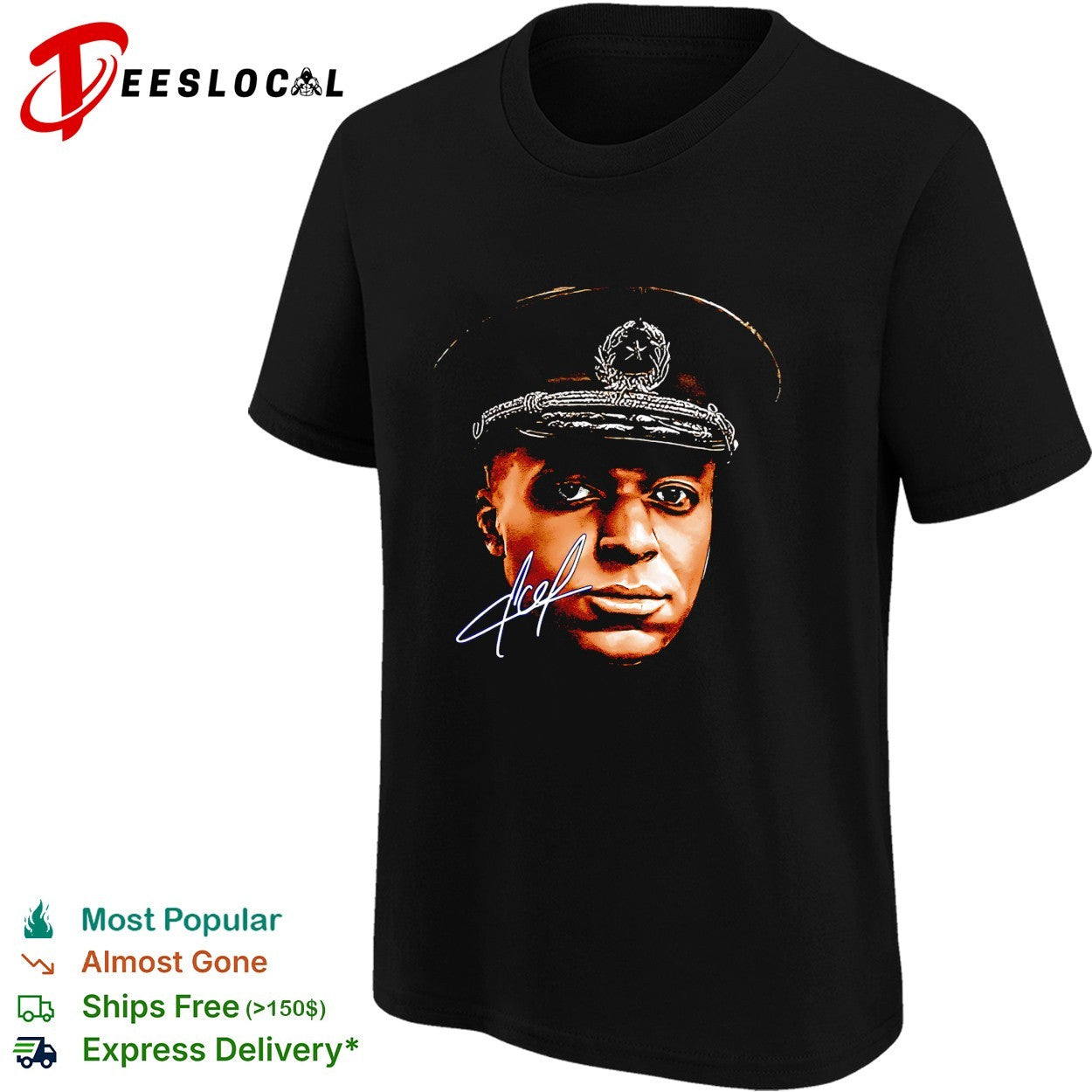 Kylian Mbappe x El Dictator military portrait shirt