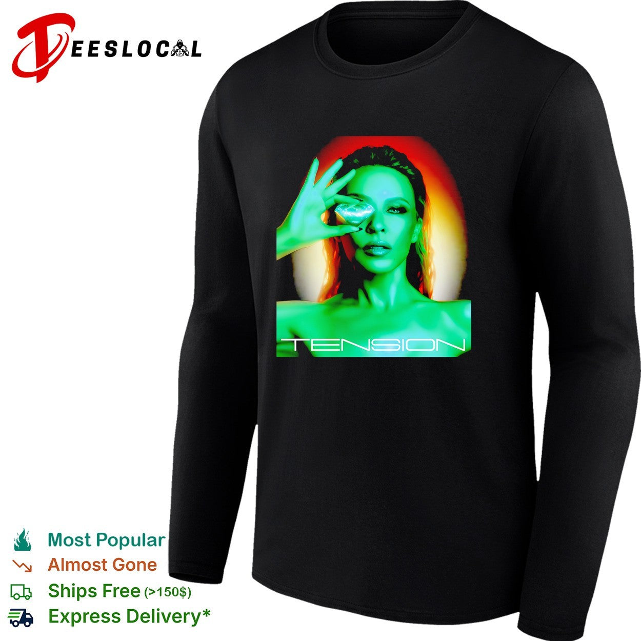 Kylie Minogue Tension Album Cover Artwork Music Fan shirt