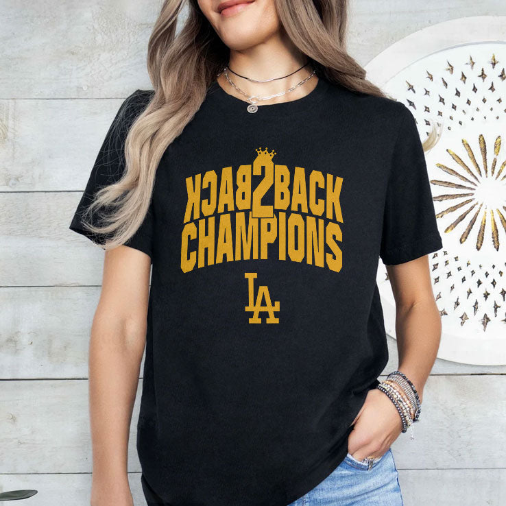 LA Baseball Back To Back Champions 2024 2025 T Shirt
