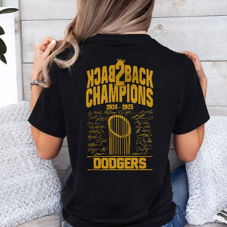 LA Baseball Back To Back Champions 2024 2025 T Shirt