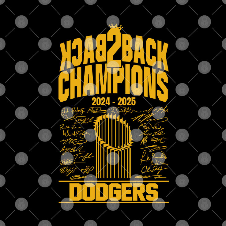 LA Baseball Back To Back Champions 2024 2025 T Shirt
