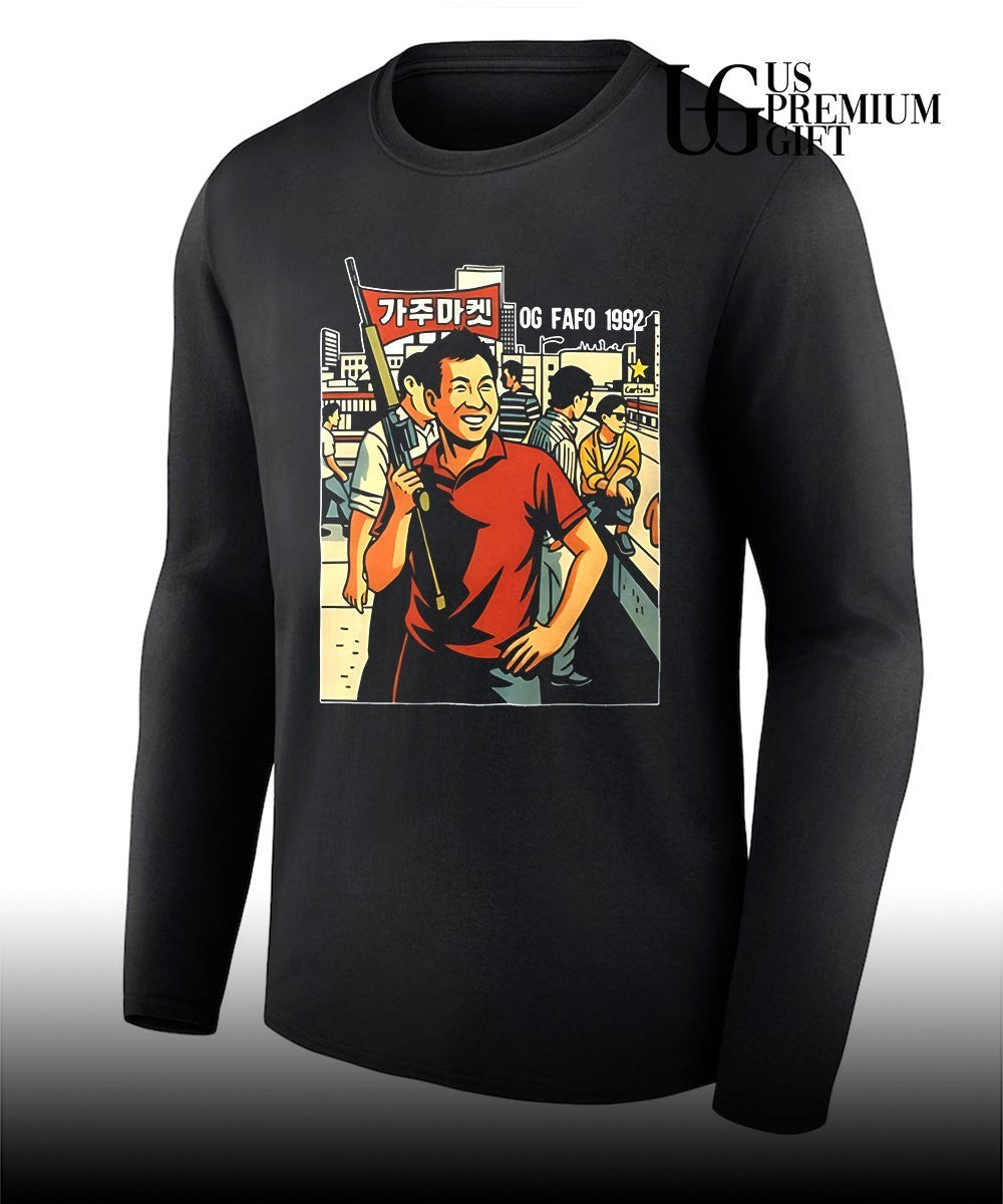 LA Riots Roof Korean Veterans Og Fafo 1992 shirt