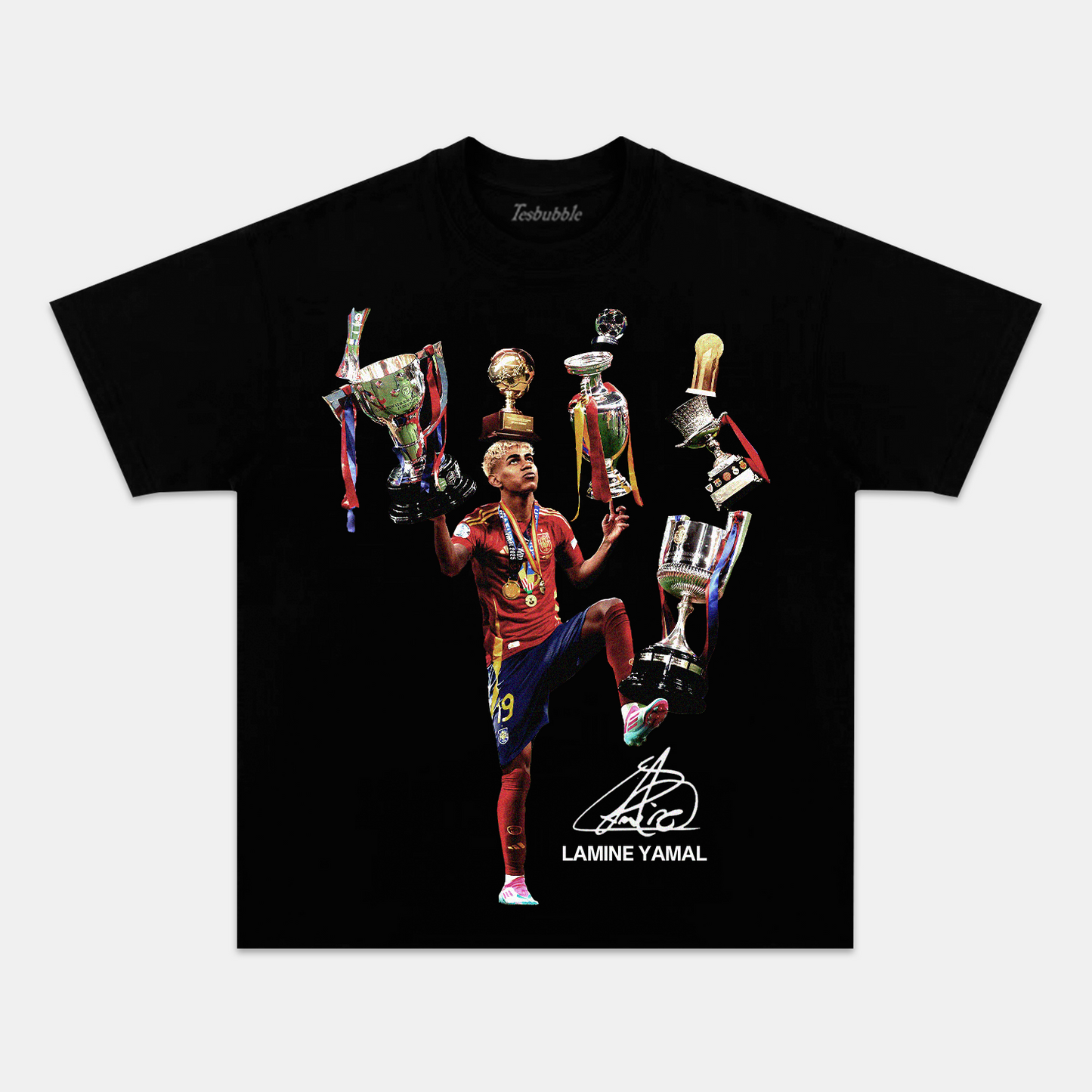 LAMINE YAMAL 2.0 TEE Style001 - clothing by TeeHivey.com (Image 1)