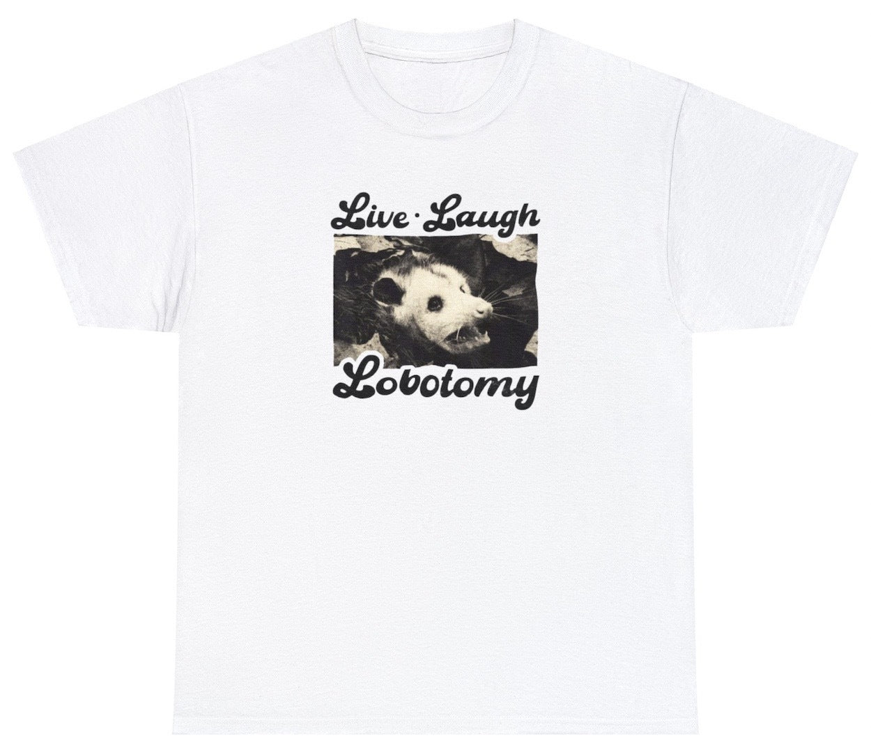 AAA Live Laugh Lobotomy Opossum T Shirt