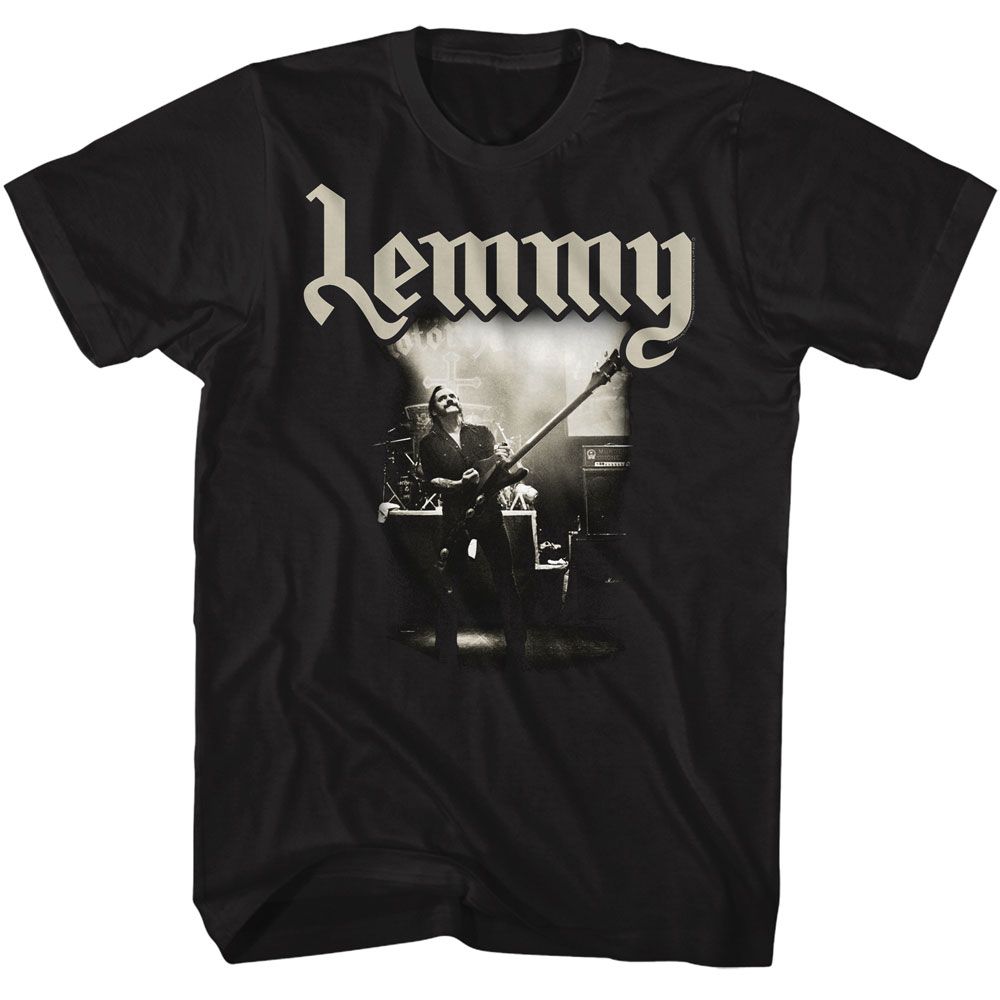 Lemmy - Light Upon - American Classics - Solid Black Adult Short Sleeve T-Shirt