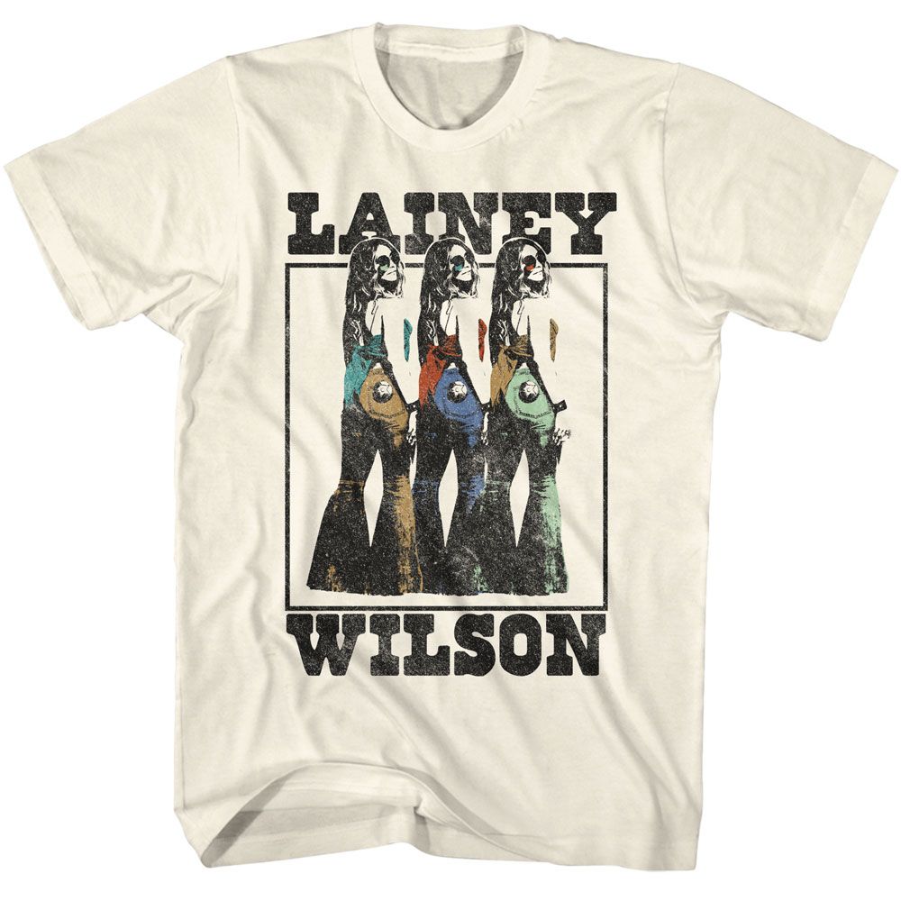 Lainey Wilson - Photo Repeat - American Classics - Solid Off-White Adult Short Sleeve T-Shirt (Image 1)