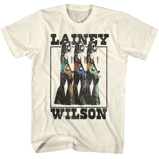 Lainey Wilson - Photo Repeat - American Classics - Solid Off-White Adult Short Sleeve T-Shirt (Image 1)