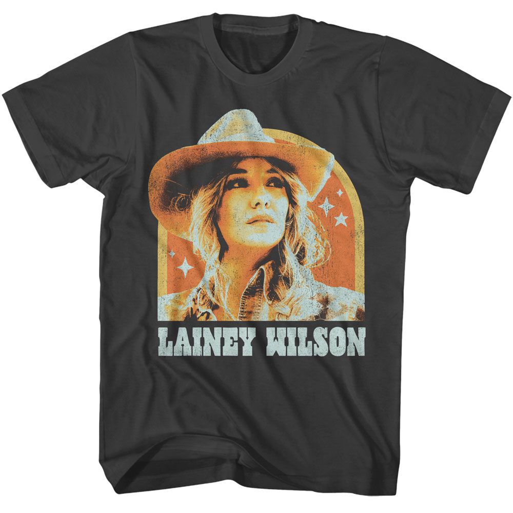 Lainey Wilson - Photo And Arch - American Classics - Solid Gray Adult Short Sleeve T-Shirt (Image 1)
