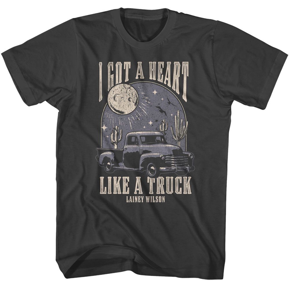 Lainey Wilson - Heart Like A Truck - American Classics - Solid Gray Adult Short Sleeve T-Shirt (Image 1)