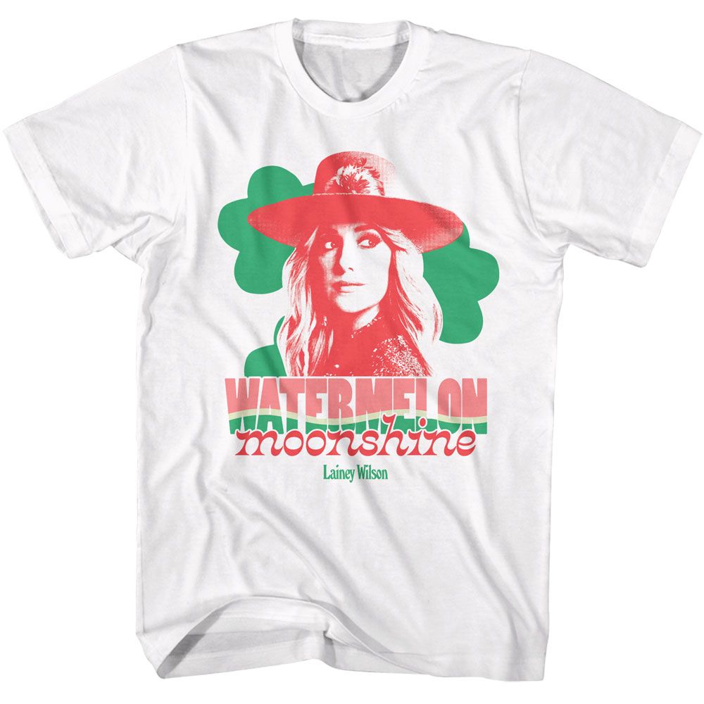 Lainey Wilson - Watermelon - American Classics - Solid White Adult Short Sleeve T-Shirt - clothing by TeeHivey.com (Image 1)