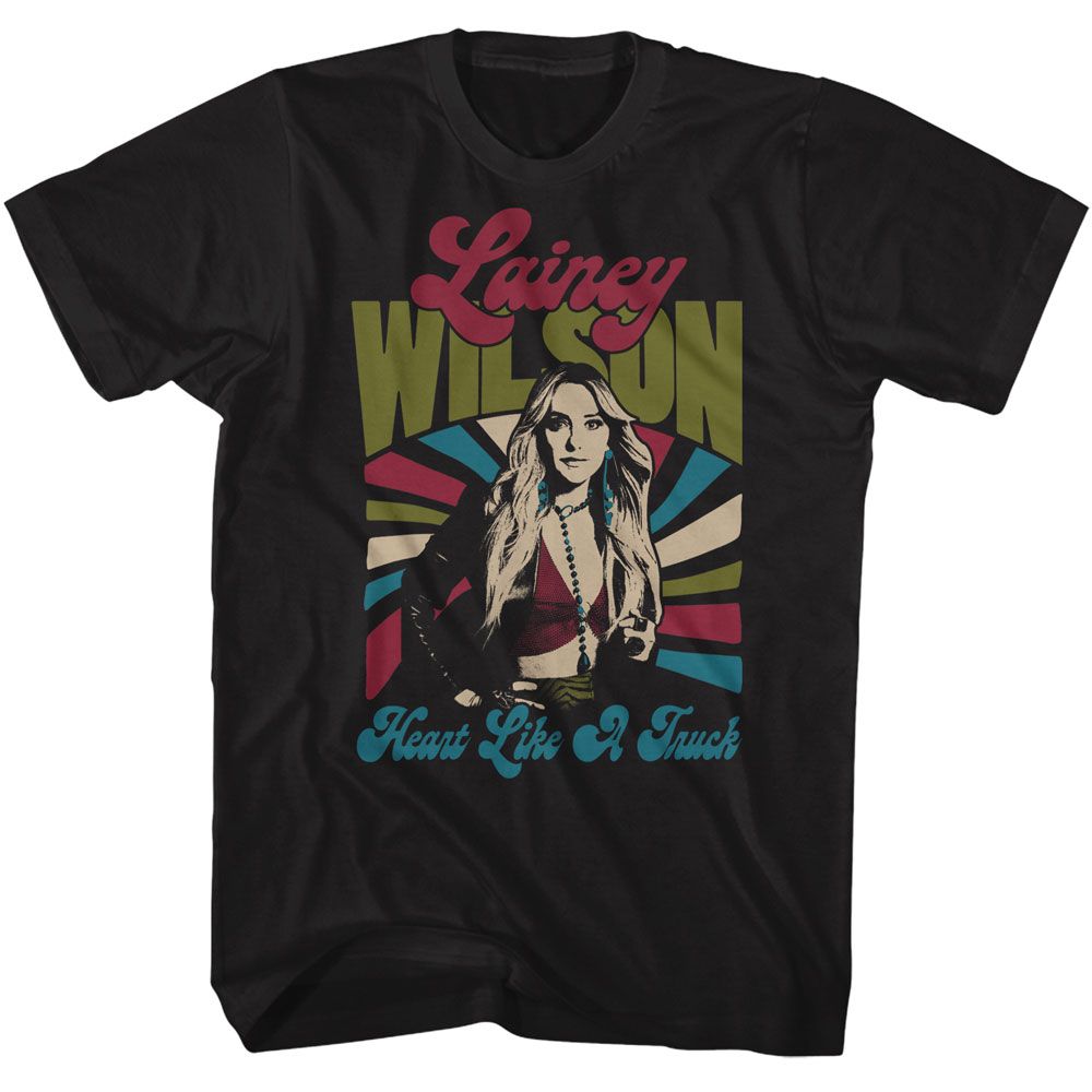 Lainey Wilson - Retro Truck Heart - American Classics Adult Short Sleeve T-Shirt - clothing by TeeHivey.com (Image 1)